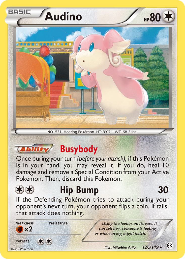 Audino – Boundaries Crossed 126/149 Pokémon card