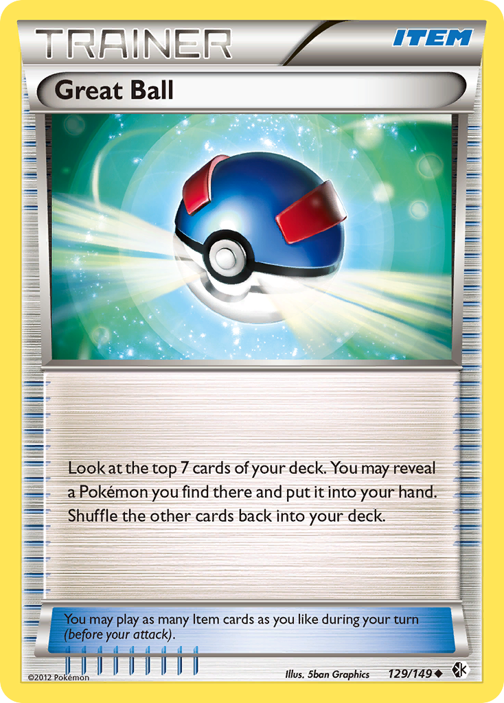 Great Ball – Boundaries Crossed 129/149 Pokémon card