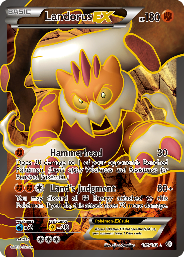 Landorus-EX – Boundaries Crossed 144/149 Pokémon card