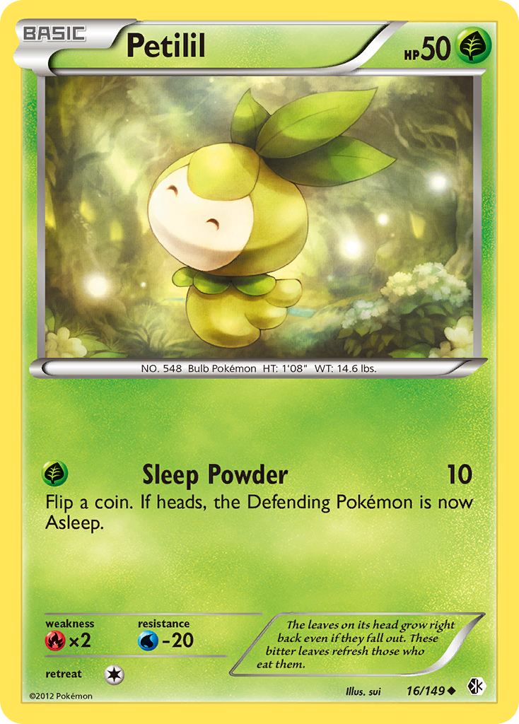 Petilil – Boundaries Crossed 16/149 Pokémon card