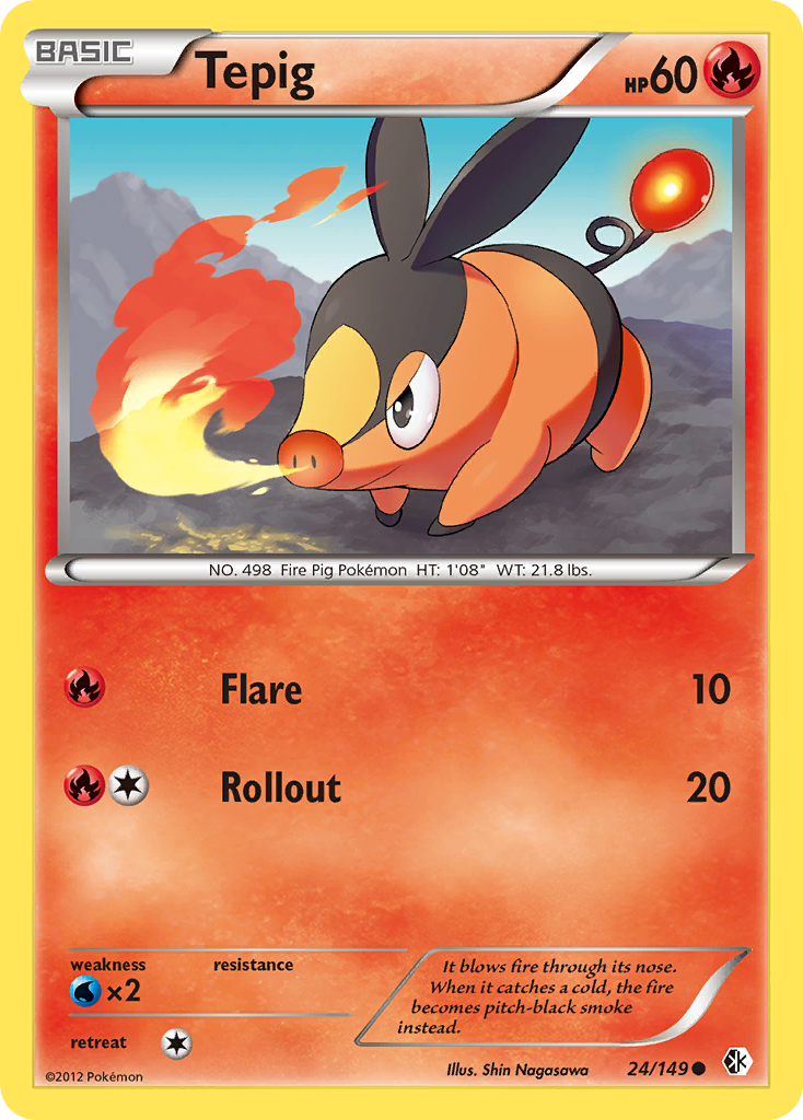 Tepig – Boundaries Crossed 24/149 Pokémon card