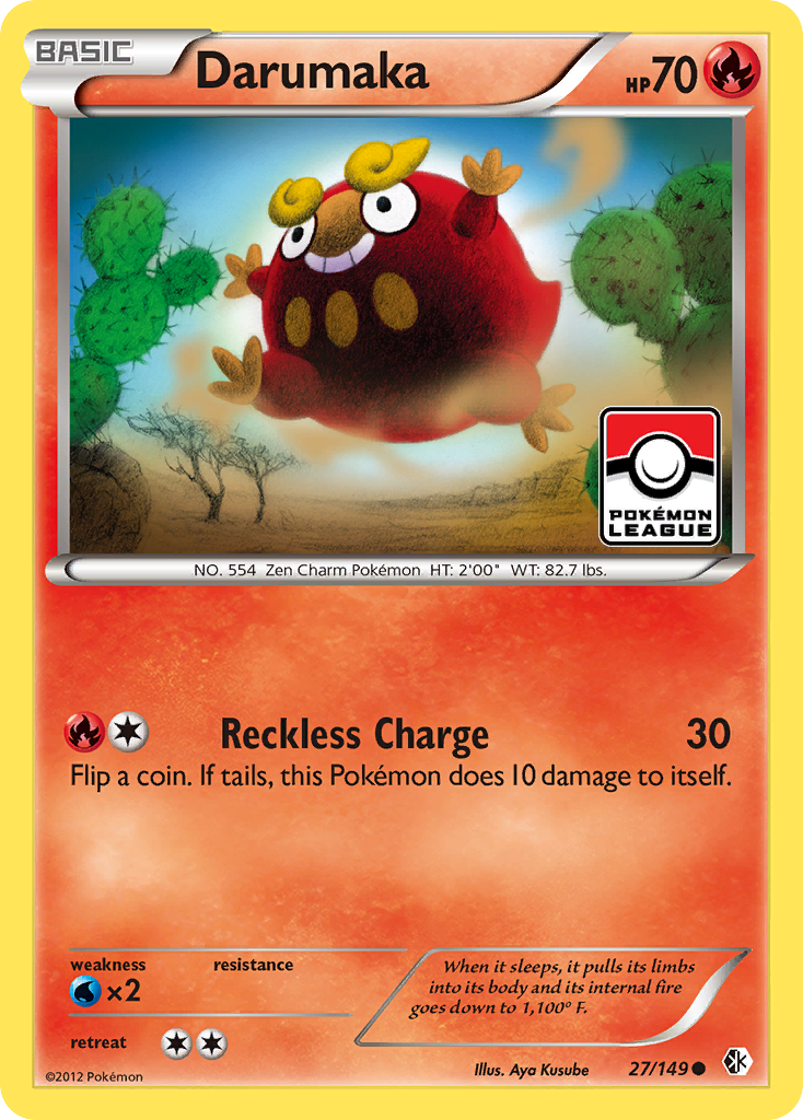 Darumaka – Boundaries Crossed 27/149 Pokémon card