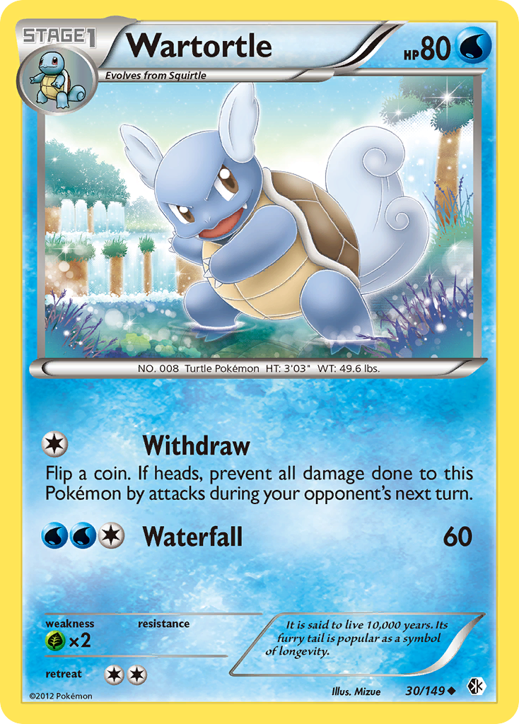 Wartortle – Boundaries Crossed 30/149 Pokémon card