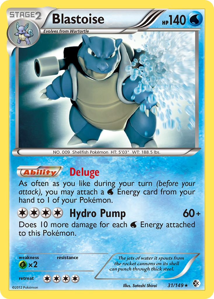 Blastoise – Boundaries Crossed 31/149 Pokémon card