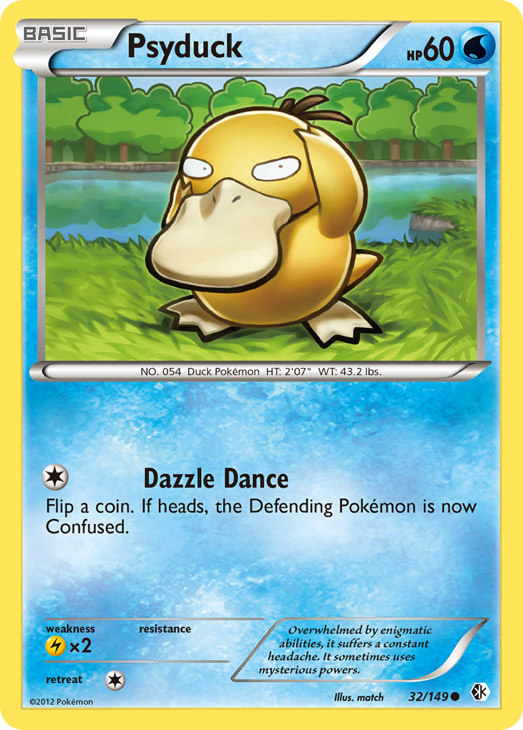 Psyduck – Boundaries Crossed 32/149 Pokémon card