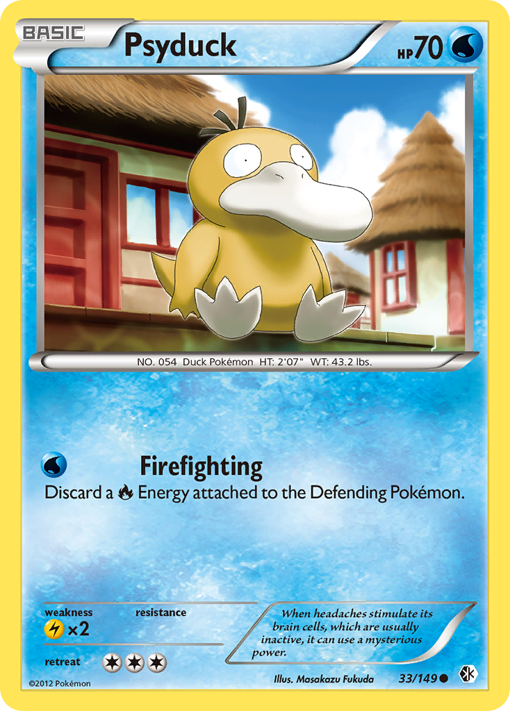 Psyduck – Boundaries Crossed 33/149 Pokémon card