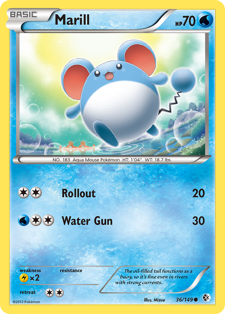Marill – Boundaries Crossed 36/149 Pokémon card
