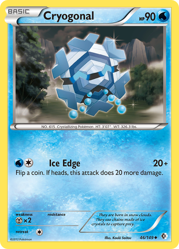 Cryogonal – Boundaries Crossed 46/149 Pokémon card