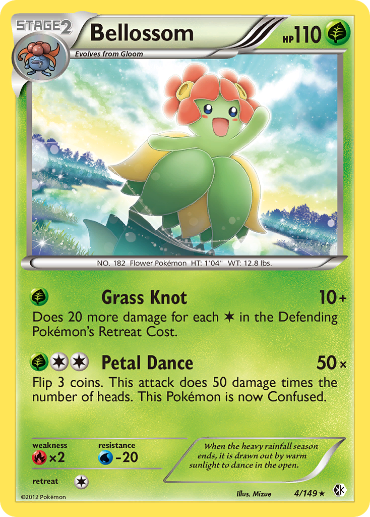 Bellossom – Boundaries Crossed 4/149 Pokémon card