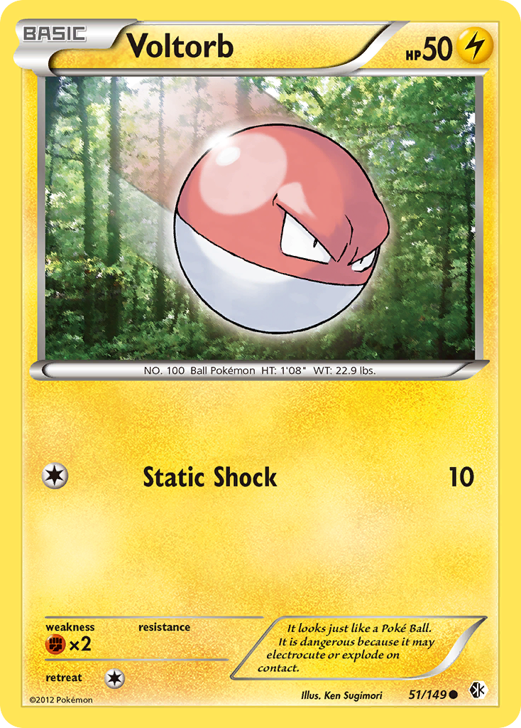 Voltorb – Boundaries Crossed 51/149 Pokémon card