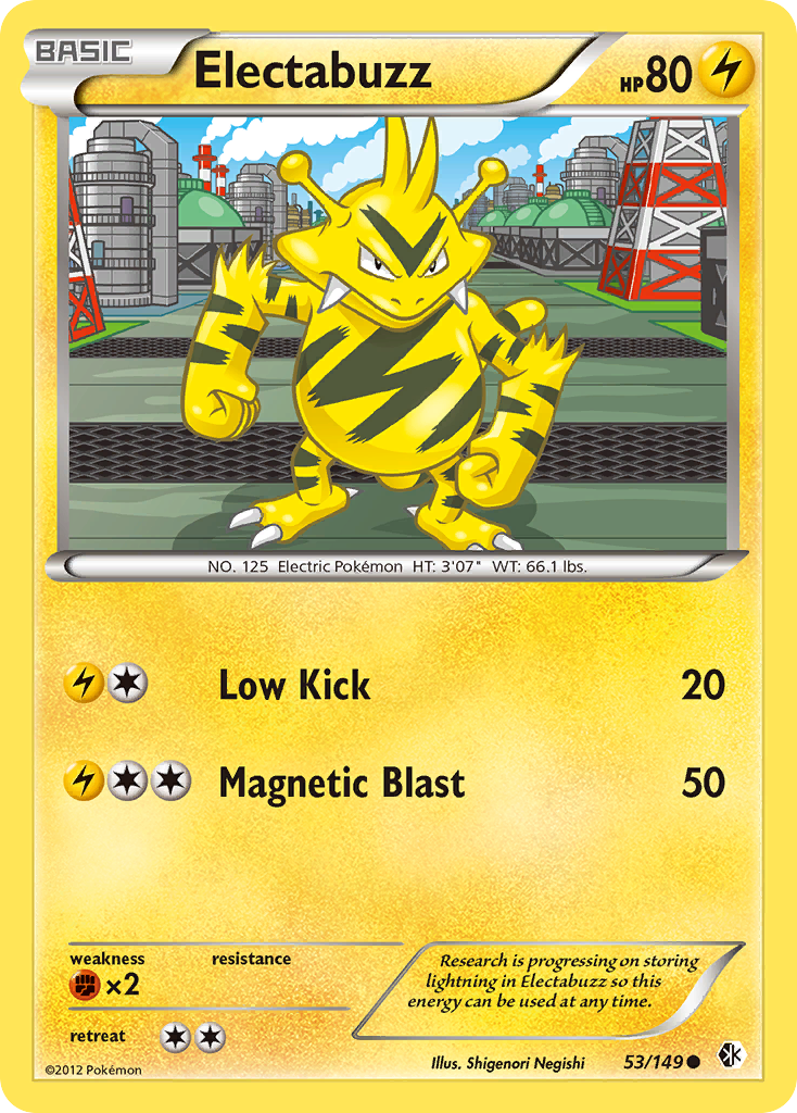 Electabuzz – Boundaries Crossed 53/149 Pokémon card