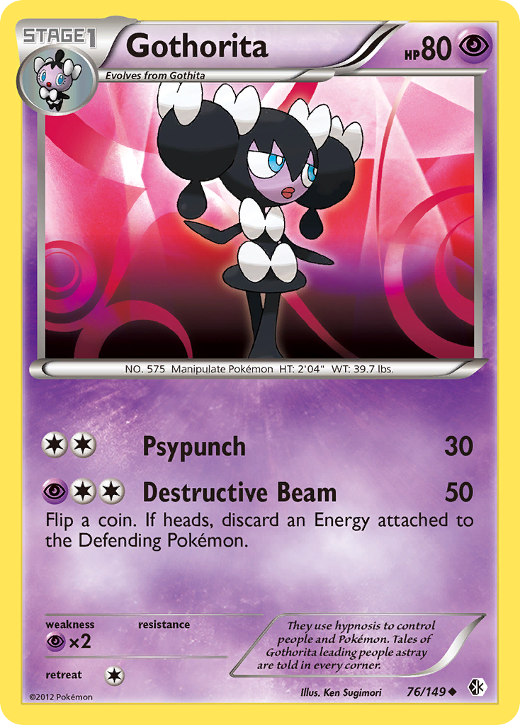 Gothorita – Boundaries Crossed 76/149 Pokémon card