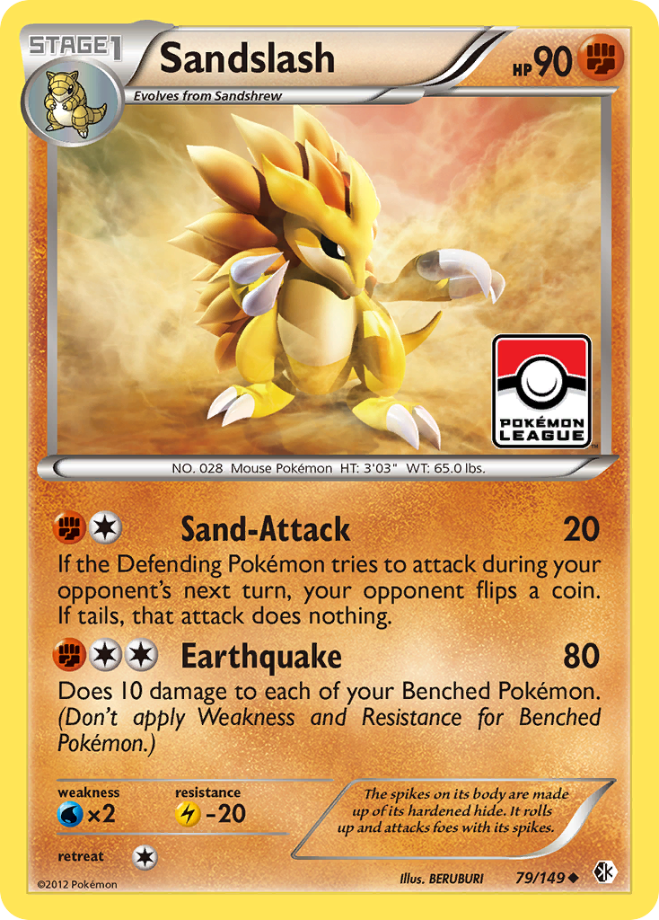 Sandslash – Boundaries Crossed 79/149 Pokémon card