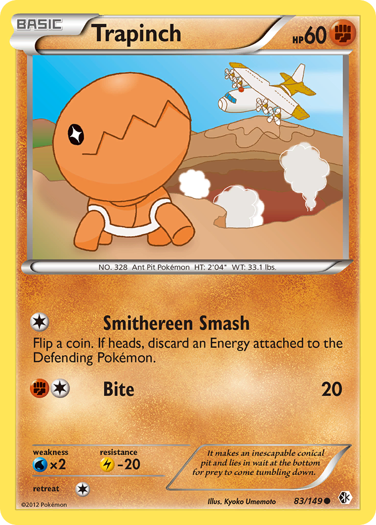 Trapinch – Boundaries Crossed 83/149 Pokémon card