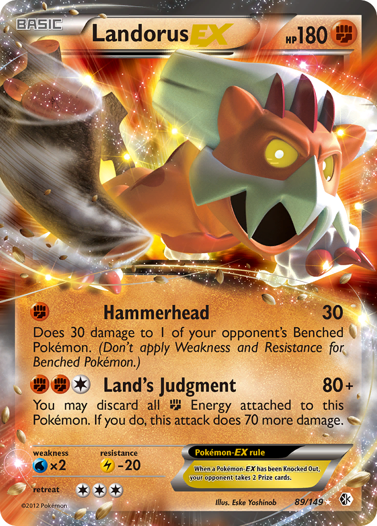 Landorus-EX – Boundaries Crossed 89/149 Pokémon card