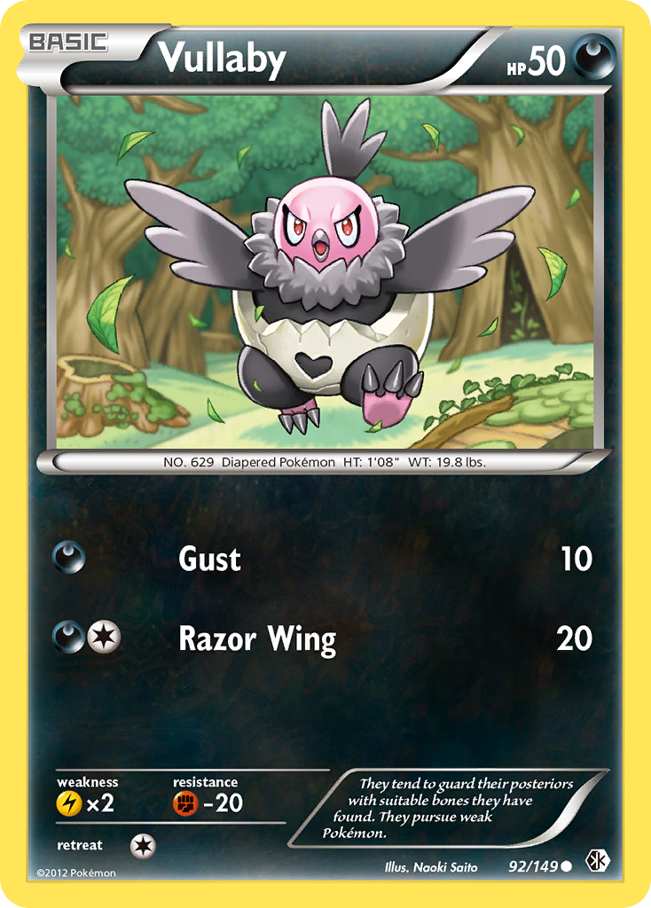 Vullaby – Boundaries Crossed 92/149 Pokémon card