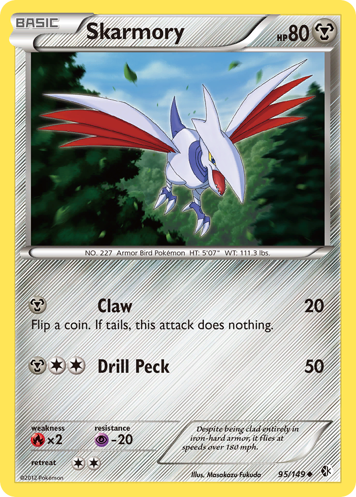 Skarmory – Boundaries Crossed 95/149 Pokémon card