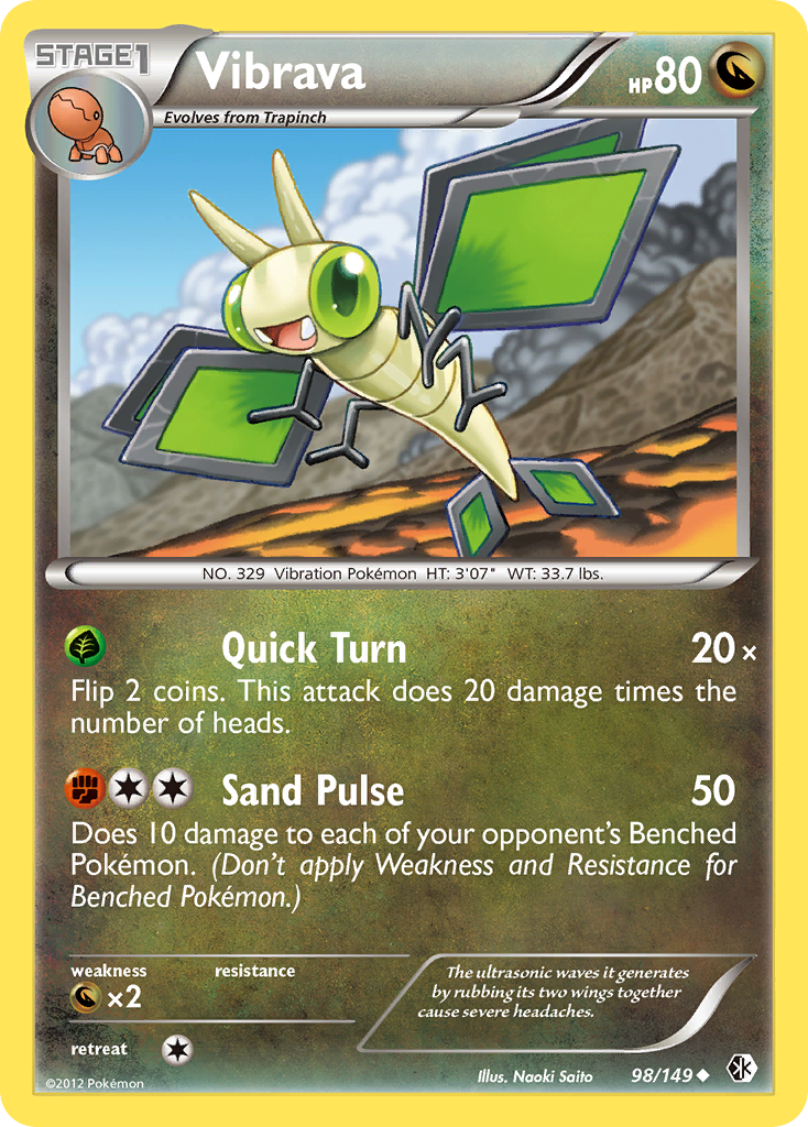 Vibrava – Boundaries Crossed 98/149 Pokémon card