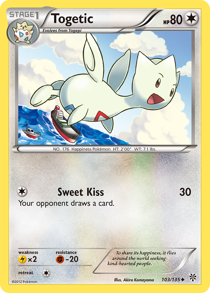 Togetic – Plasma Storm 103/135 Pokémon card