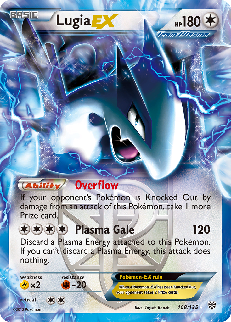 Lugia-EX – Plasma Storm 108/135 Pokémon card