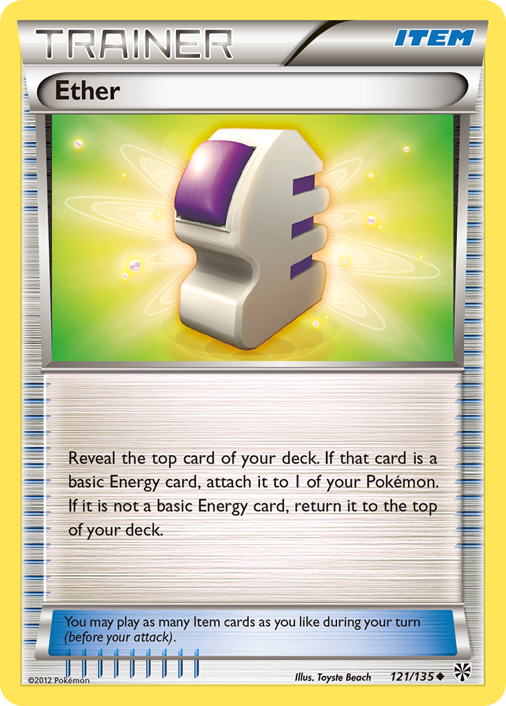 Ether – Plasma Storm 121/135 Pokémon card