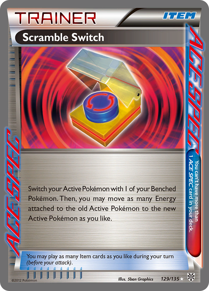 Scramble Switch – Plasma Storm 129/135 Pokémon card