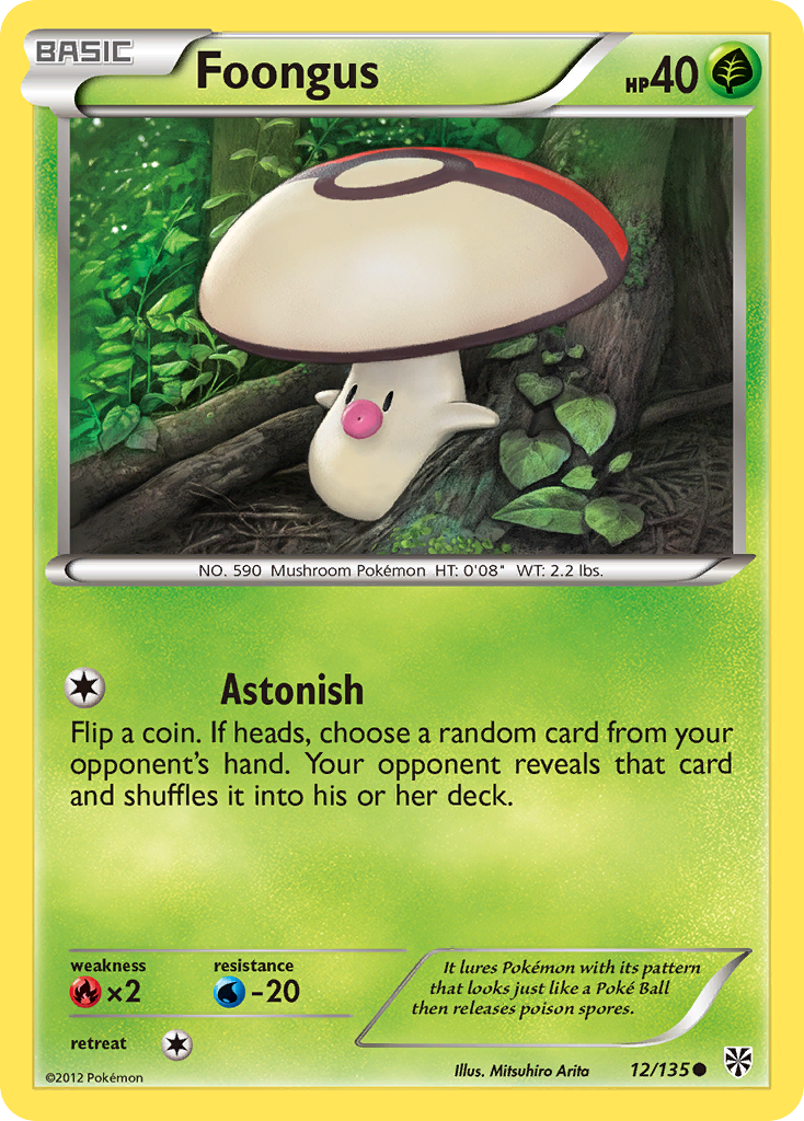Foongus – Plasma Storm 12/135 Pokémon card