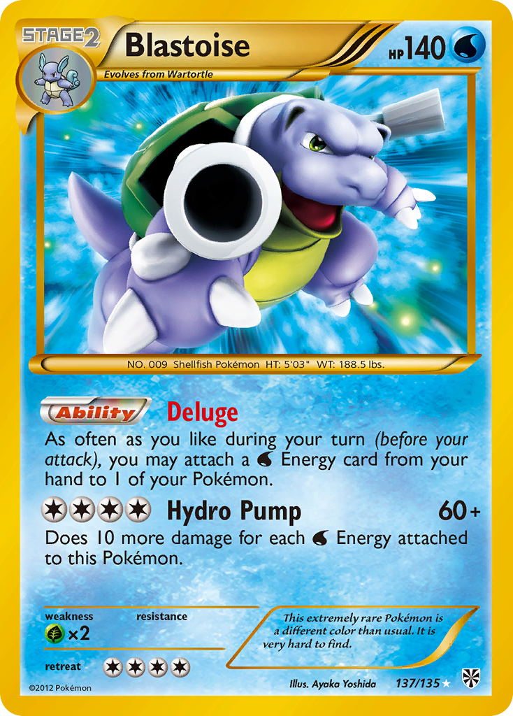 Blastoise – Plasma Storm 137/135 Pokémon card