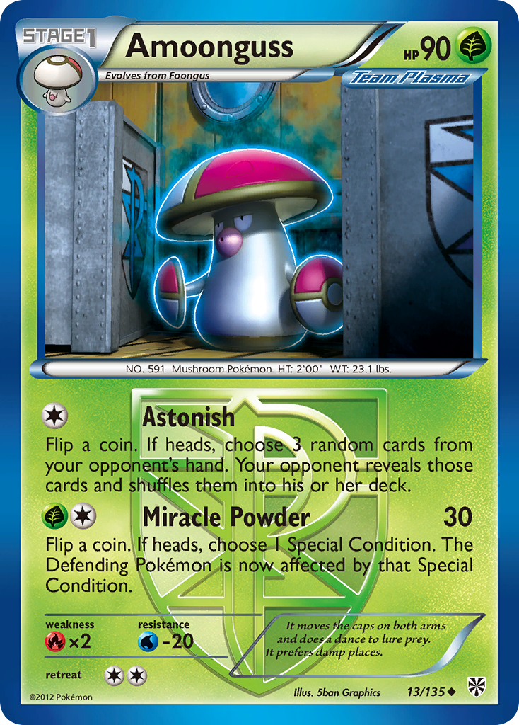Amoonguss – Plasma Storm 13/135 Pokémon card