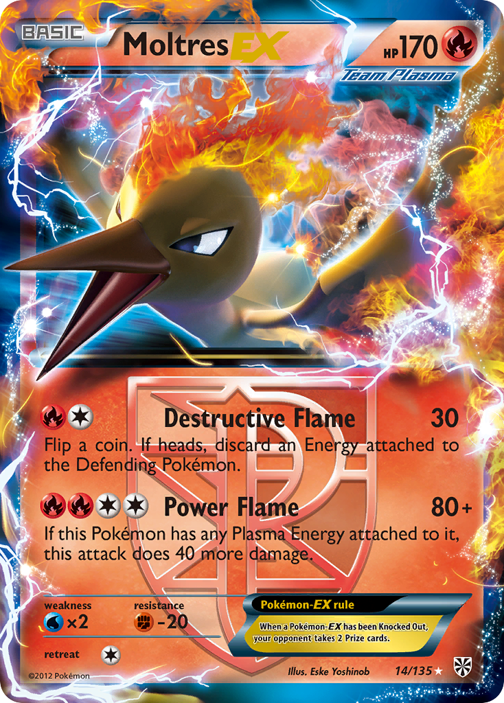 Moltres-EX – Plasma Storm 14/135 Pokémon card