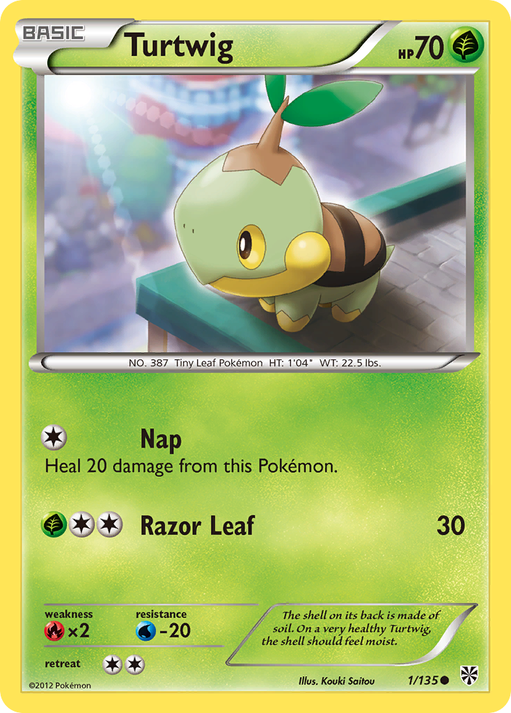Turtwig – Plasma Storm 1/135 Pokémon card