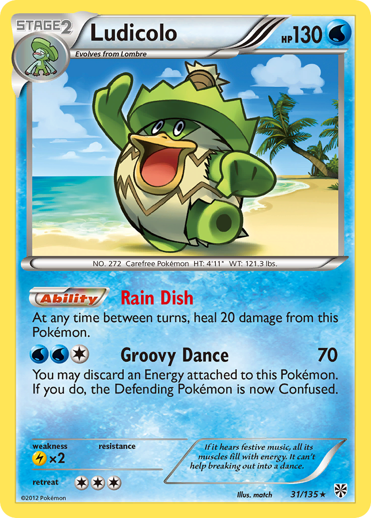 Ludicolo – Plasma Storm 31/135 Pokémon card