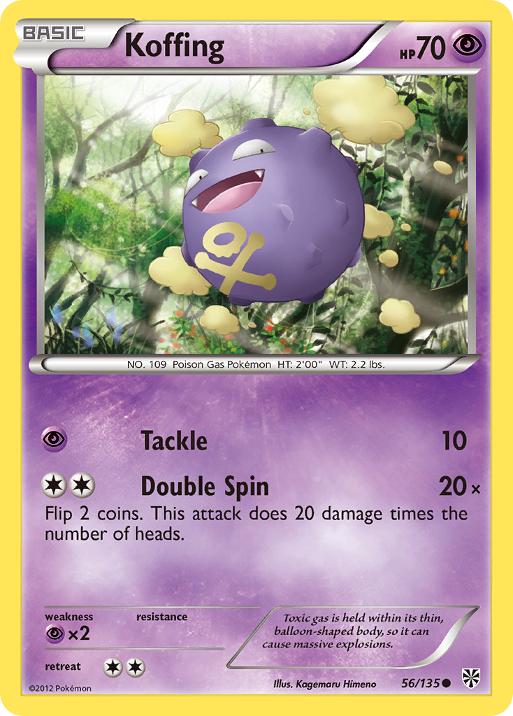 Koffing – Plasma Storm 56/135 Pokémon card