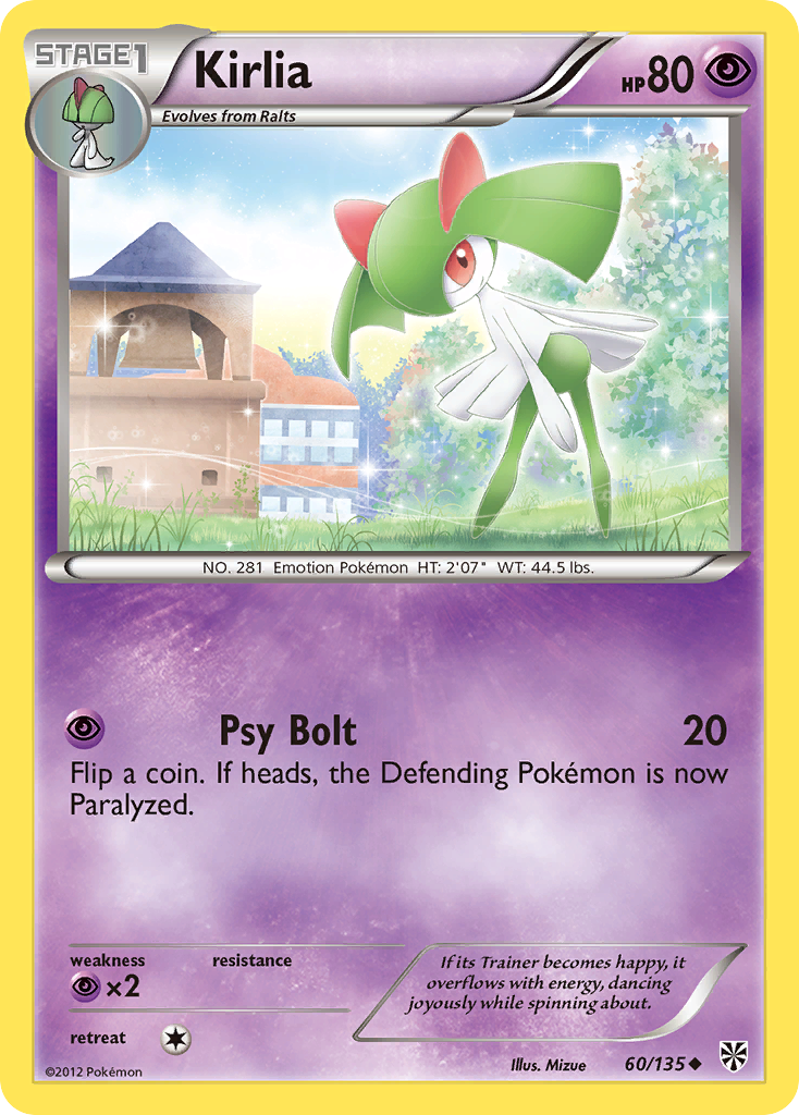 Kirlia – Plasma Storm 60/135 Pokémon card