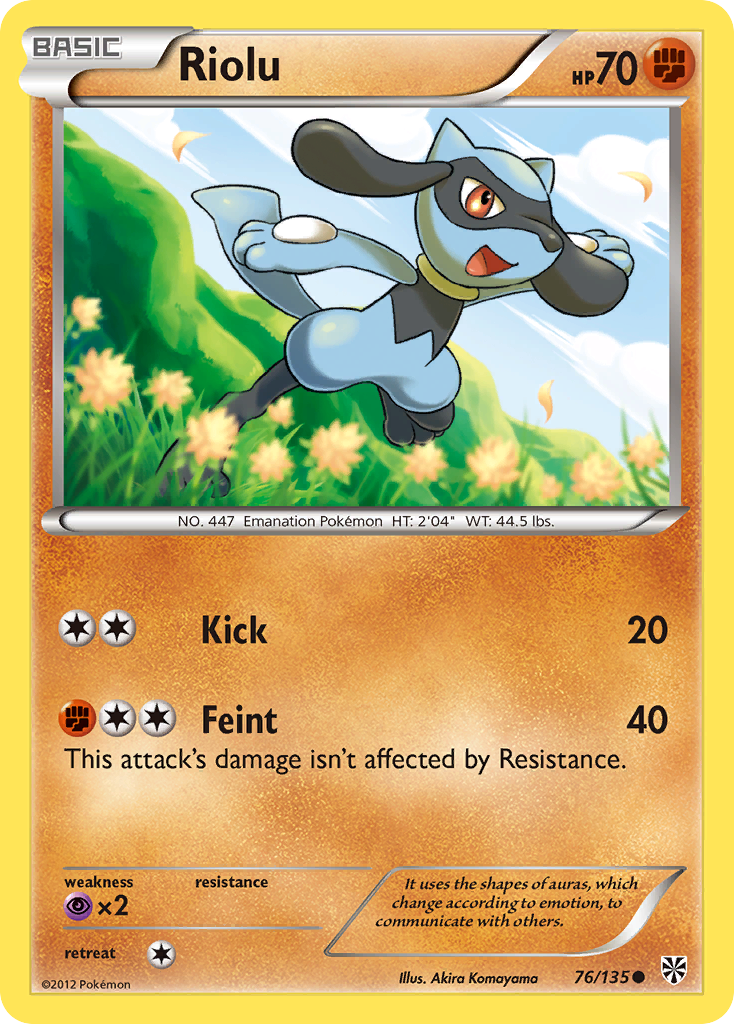 Riolu – Plasma Storm 76/135 Pokémon card