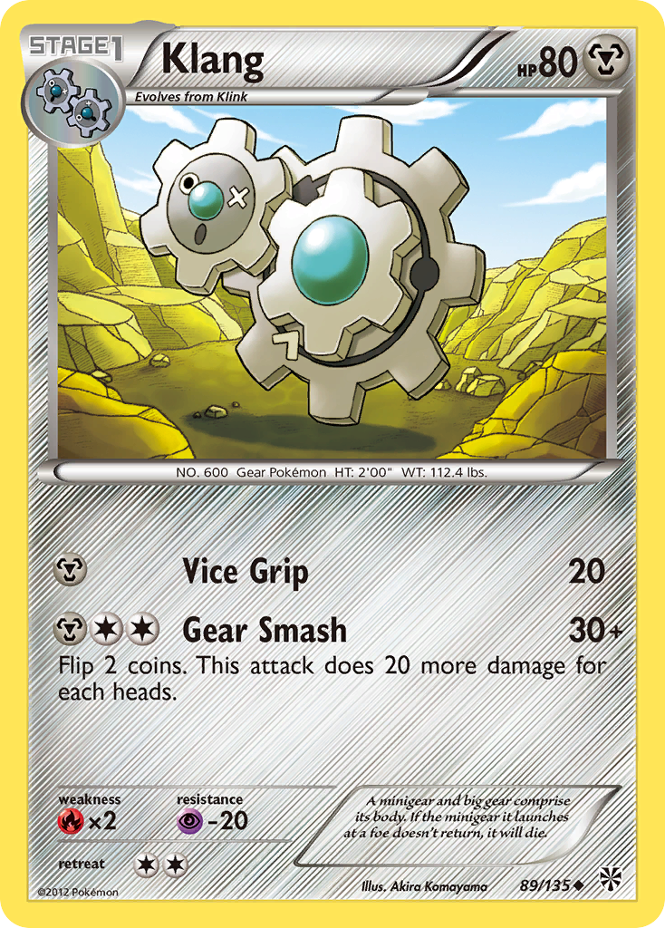 Klang – Plasma Storm 89/135 Pokémon card