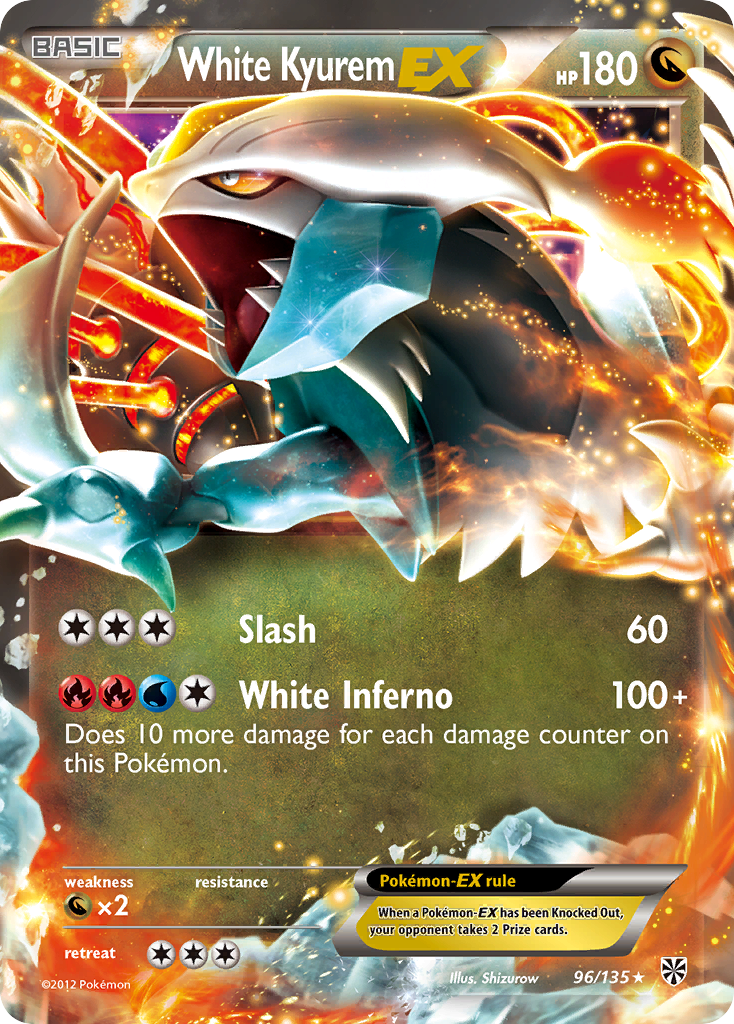 White Kyurem-EX – Plasma Storm 96/135 Pokémon card