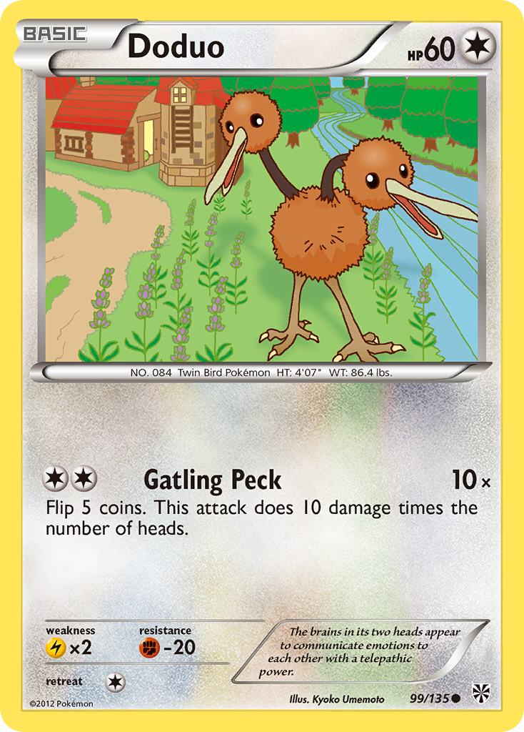 Doduo – Plasma Storm 99/135 Pokémon card