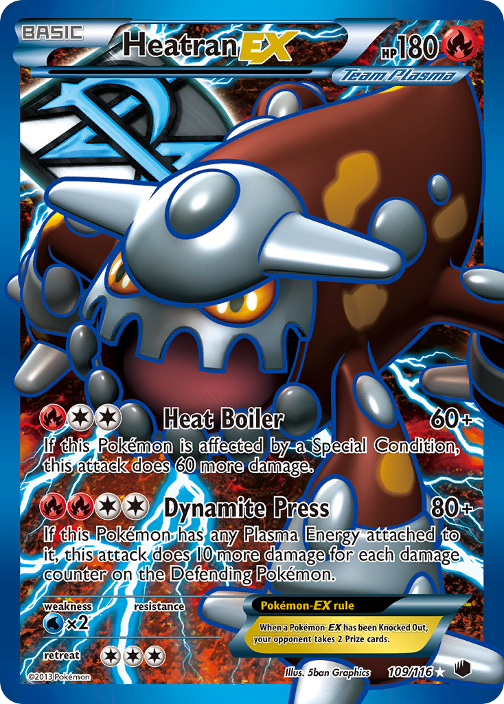 Heatran-EX – Plasma Freeze 109/116 Pokémon card