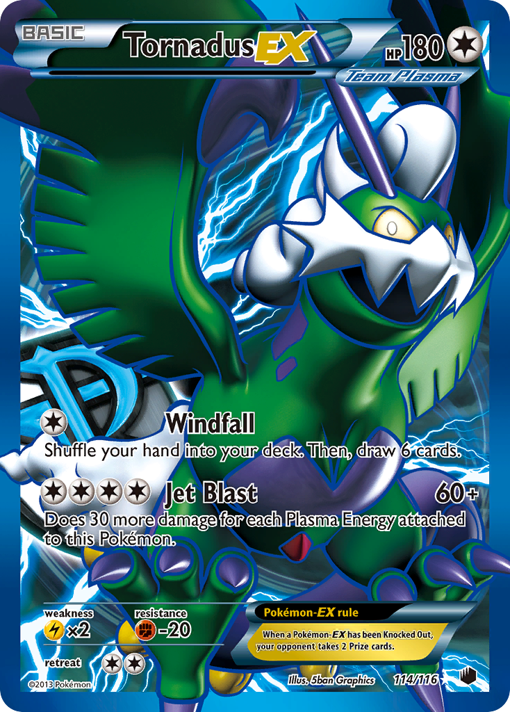 Tornadus-EX – Plasma Freeze 114/116 Pokémon card