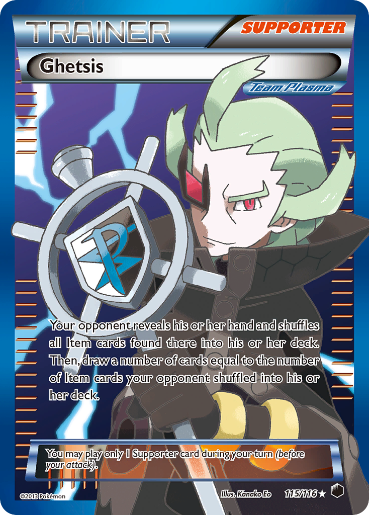 Ghetsis – Plasma Freeze 115/116 Pokémon card