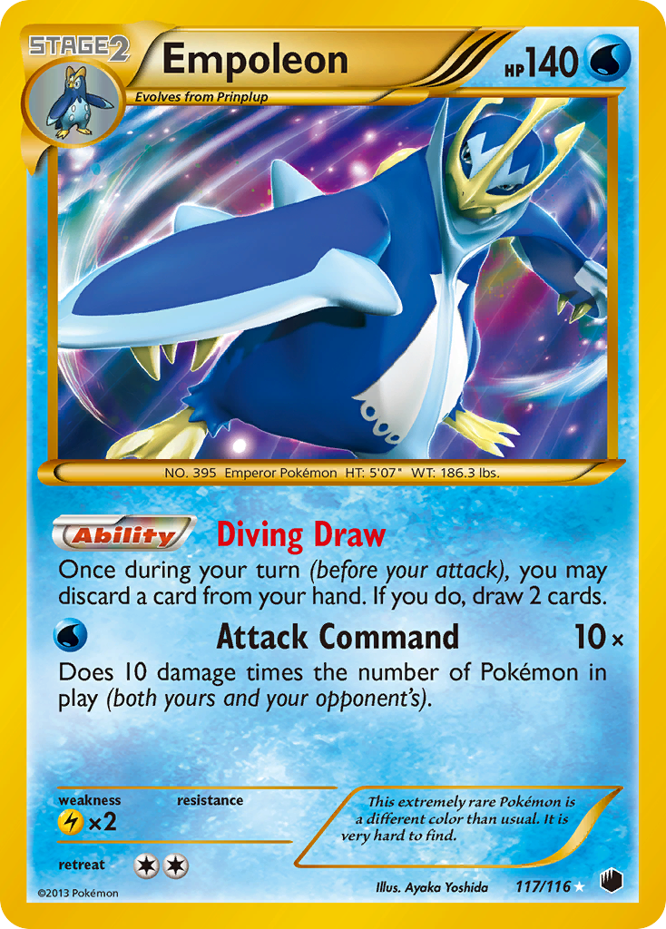Empoleon – Plasma Freeze 117/116 Pokémon card