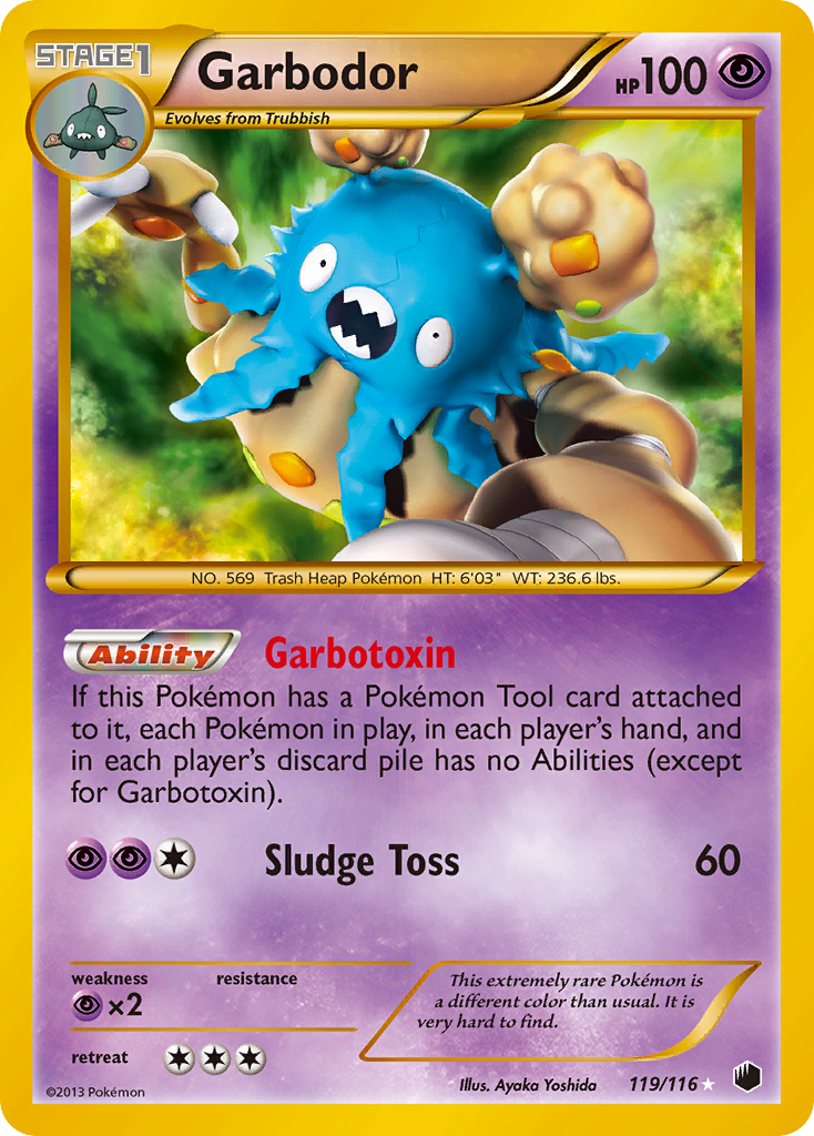 Garbodor – Plasma Freeze 119/116 Pokémon card