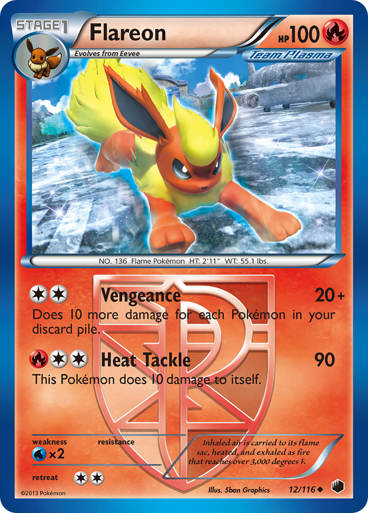 Flareon – Plasma Freeze 12/116 Pokémon card