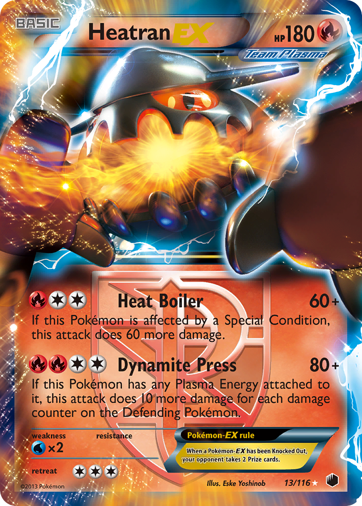 Heatran-EX – Plasma Freeze 13/116 Pokémon card