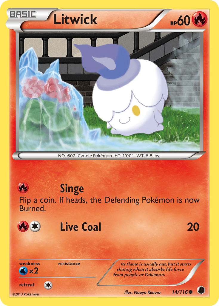 Litwick – Plasma Freeze 14/116 Pokémon card