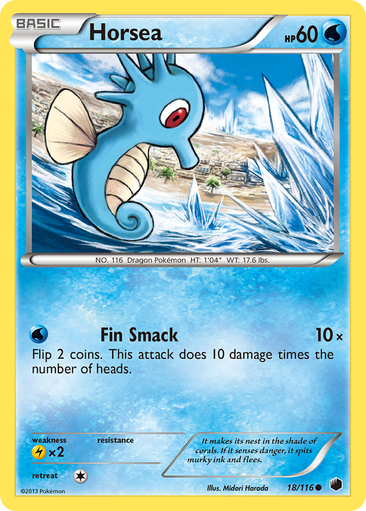 Horsea – Plasma Freeze 18/116 Pokémon card