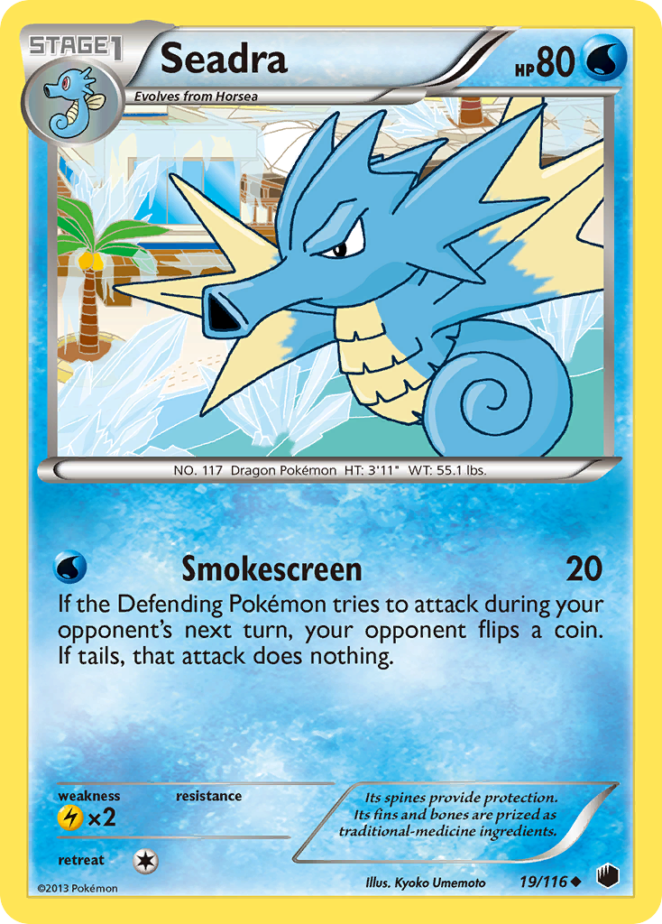 Seadra – Plasma Freeze 19/116 Pokémon card