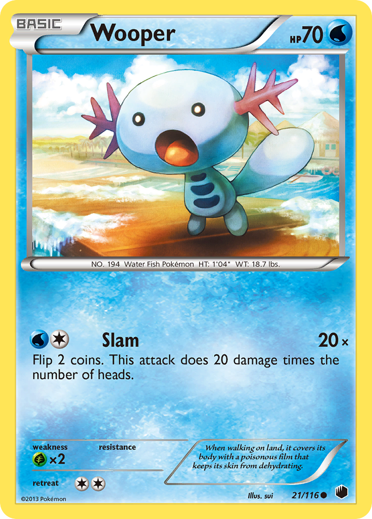 Wooper – Plasma Freeze 21/116 Pokémon card