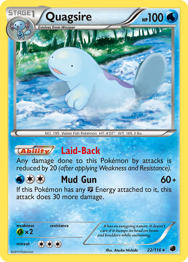 Quagsire – Plasma Freeze 22/116 Pokémon card